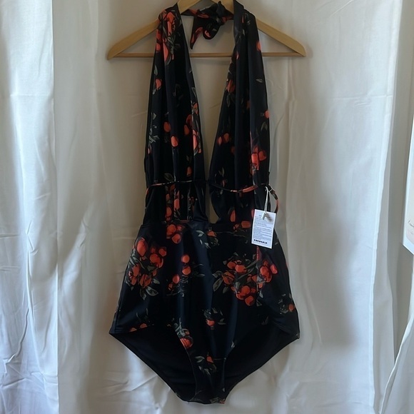 COCOSHIP Other - NWT Cocoship Halter Top with Open Back Swimsuit